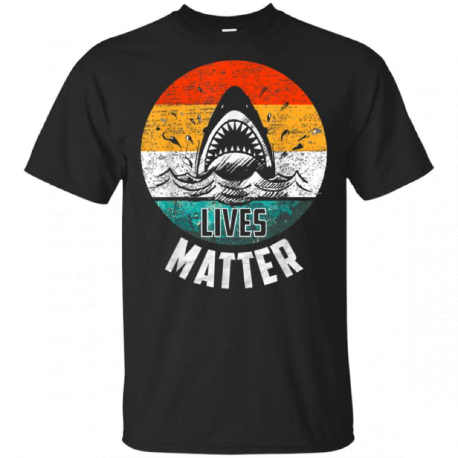 Shark Lives Matter Awareness T-Shirt Shark Week – Cool Amazing Fashion