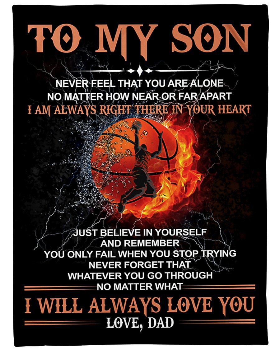 To My Son I Will Always Love You Fleece Blanket – Quilt Blanket Gift For Son Gift For Birthday Family Home Decor Bedding Couch Sofa Soft And Comfy Cozy