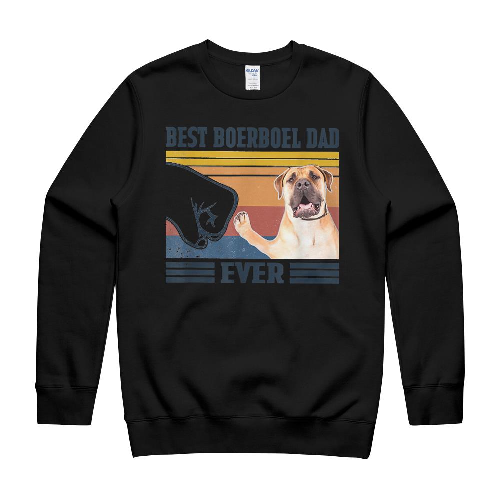 Best Boerboel Dad Ever Father’S Day Christmas T-Shirt Crewneck Sweatshirt