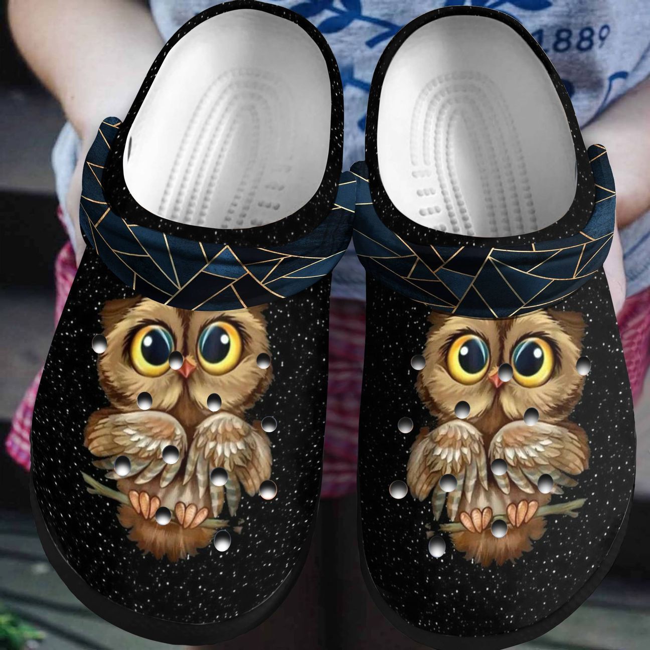 Owl Personalized Clog, Custom Name, Text, Color, Number Fashion Style For Women, Men, Kid, Print 3D Cute Night Owl