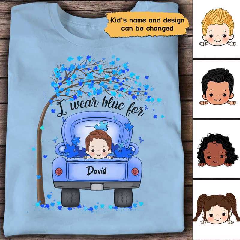 Wear Blue For Autism Personalized Shirt