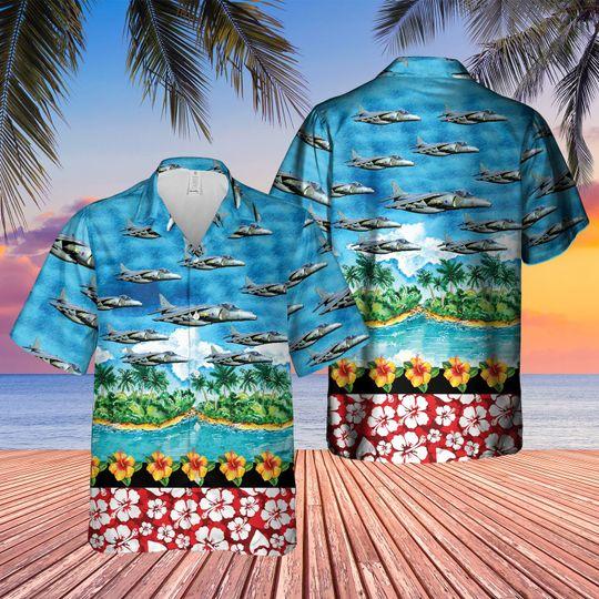 British Aerospace Harrier Aloha Hawaii Shirts For Men Women Ha91439