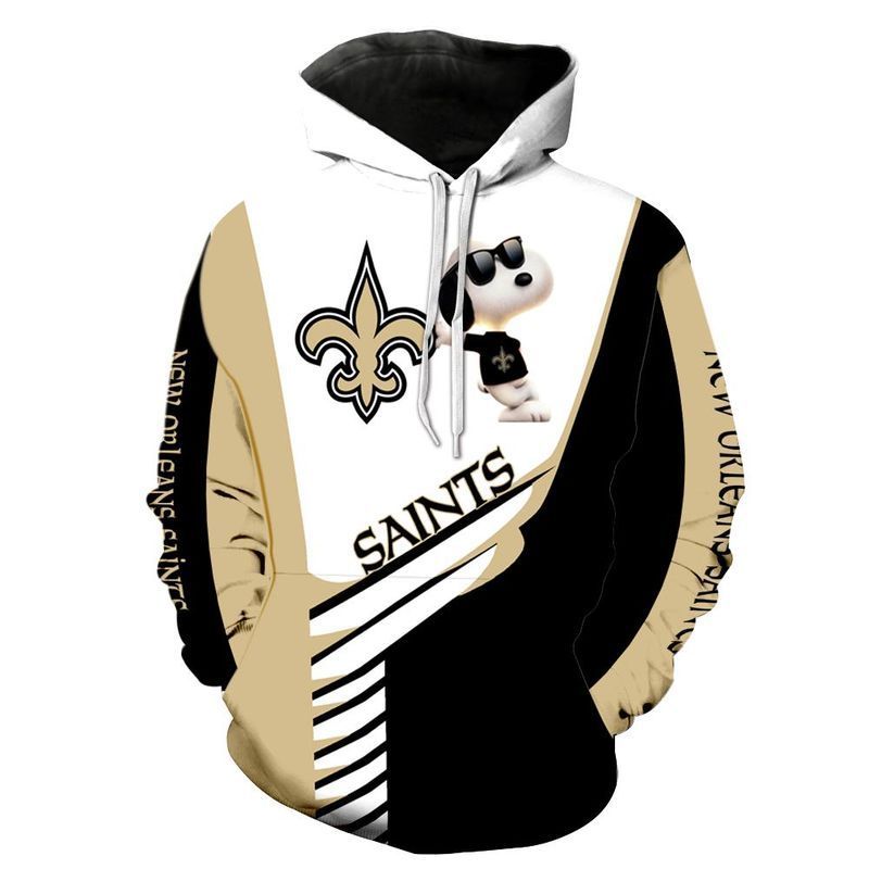 New Orleans Saints Snoopy Peanuts For Men And Women Gift For Fan 3D T Shirt Sweater Zip Hoodie Bomber Jacket