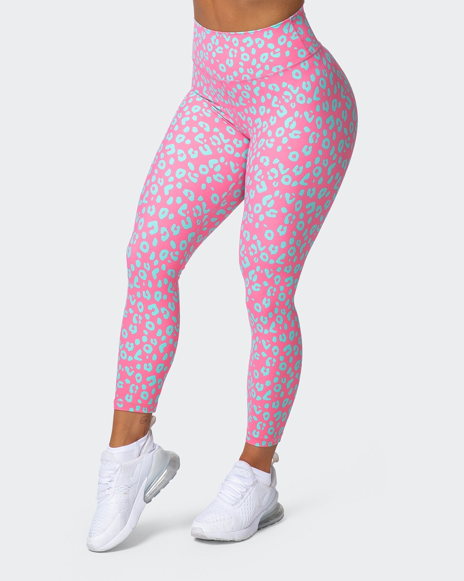 Signature Scrunch 7/8 Leggings Cotton Candy Cheetah Print