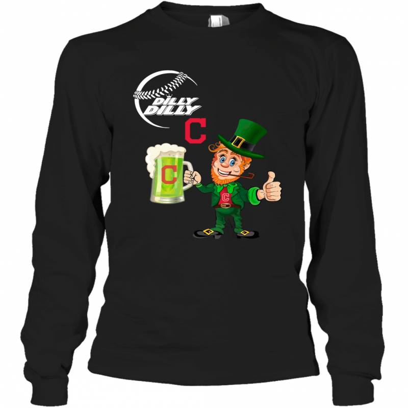 Cleveland Indians Dilly Dilly Saint Patrick Day Long Sleeve T-Shirt