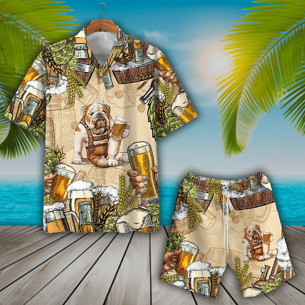 Hwfl 002 Bulldog Beer Hawaii Shirt Ha91211