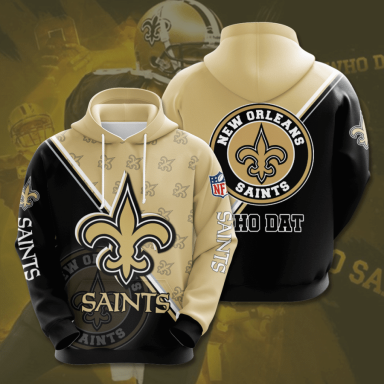 New Orleans Saints 3D Hoodie Sweatshirt For Fans Men Women All Over ...