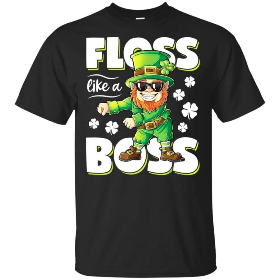Leprechaun Floss Like A Boss Shirt St Patricks Day Boys Kids