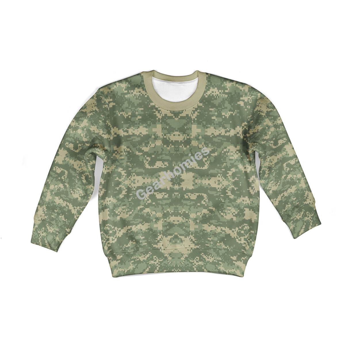 American Acu Or Universal Camouflage Pattern (Ucp) Camo Kid Sweatshirt