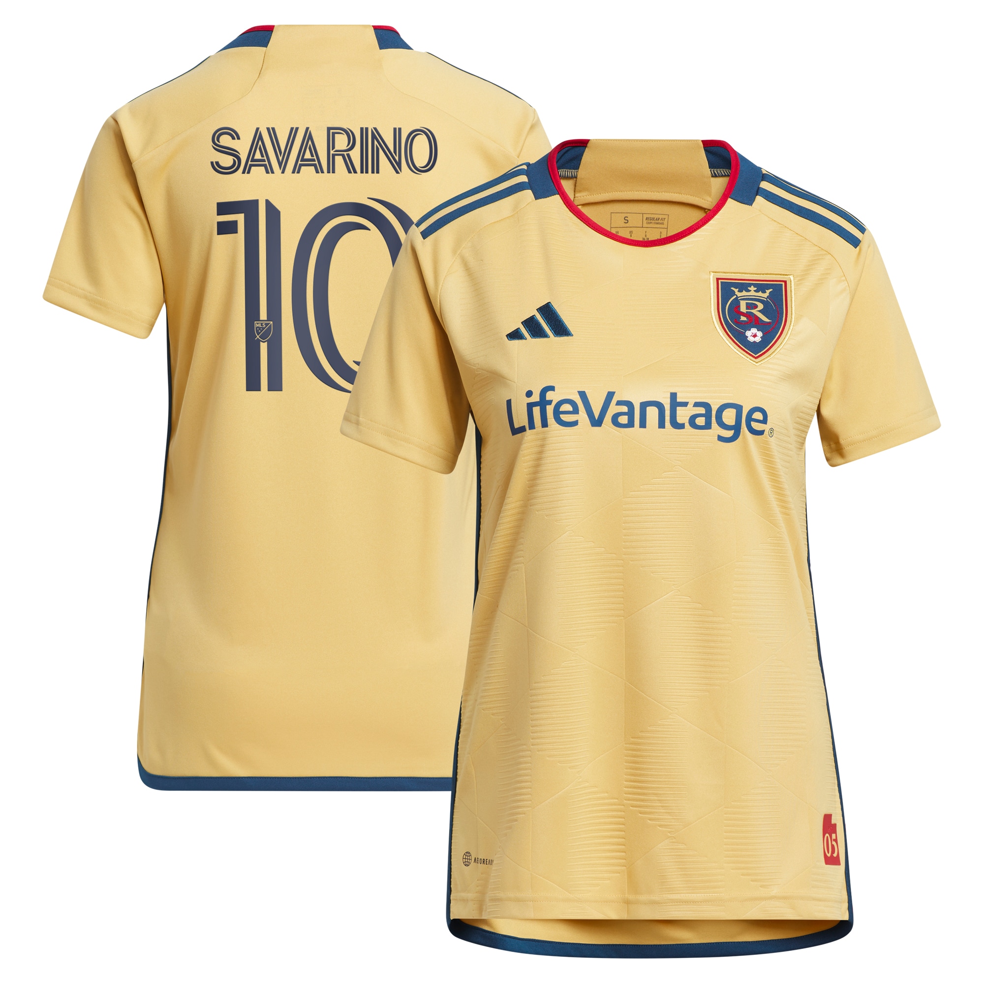 Jefferson Savarino Real Salt Lake Women's 2023 The Beehive State Kit Replica Player Jersey – Gold