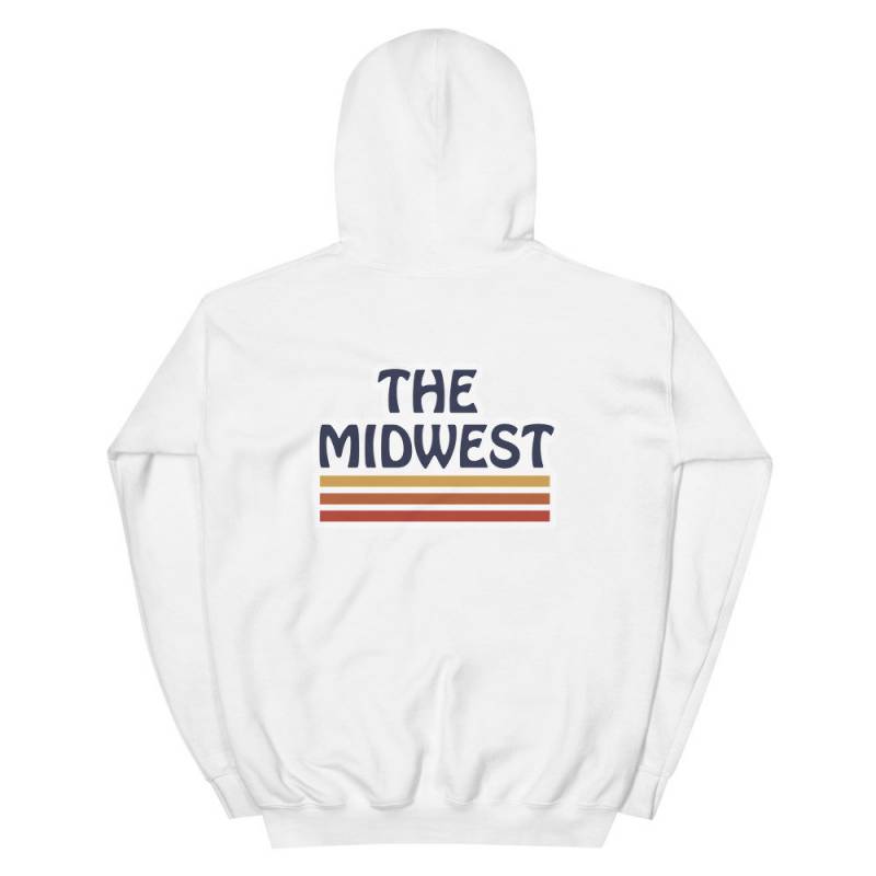 The Midwest Hooded Sweatshirt | Minnesota Shirt, Iowa Shirt, Ohio Tee, Retro Shirt, Hipster Shirt, Vintage Tee, MN Hoodie