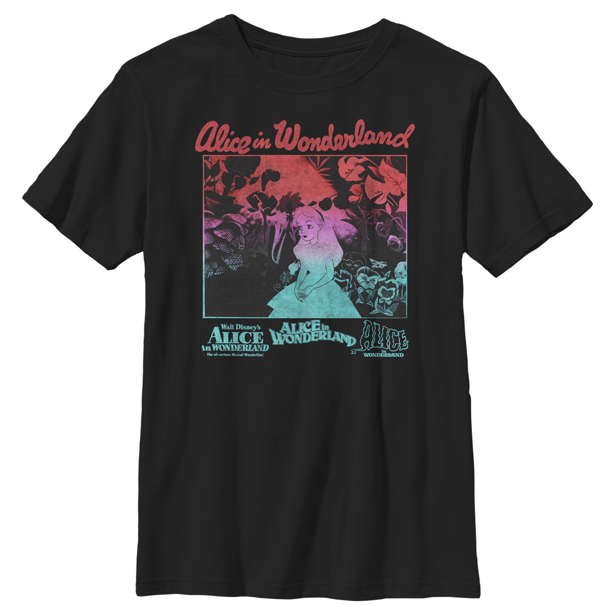 Boy’S Alice In Wonderland Retro Movie Poster T-Shirt