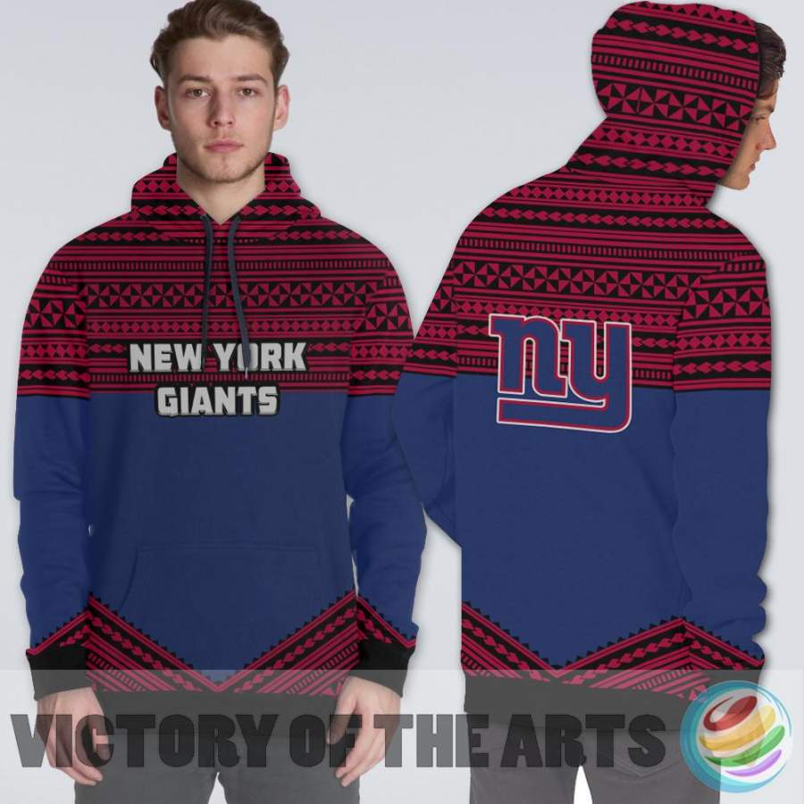 Simple Color Floral New York Giants Hoodie