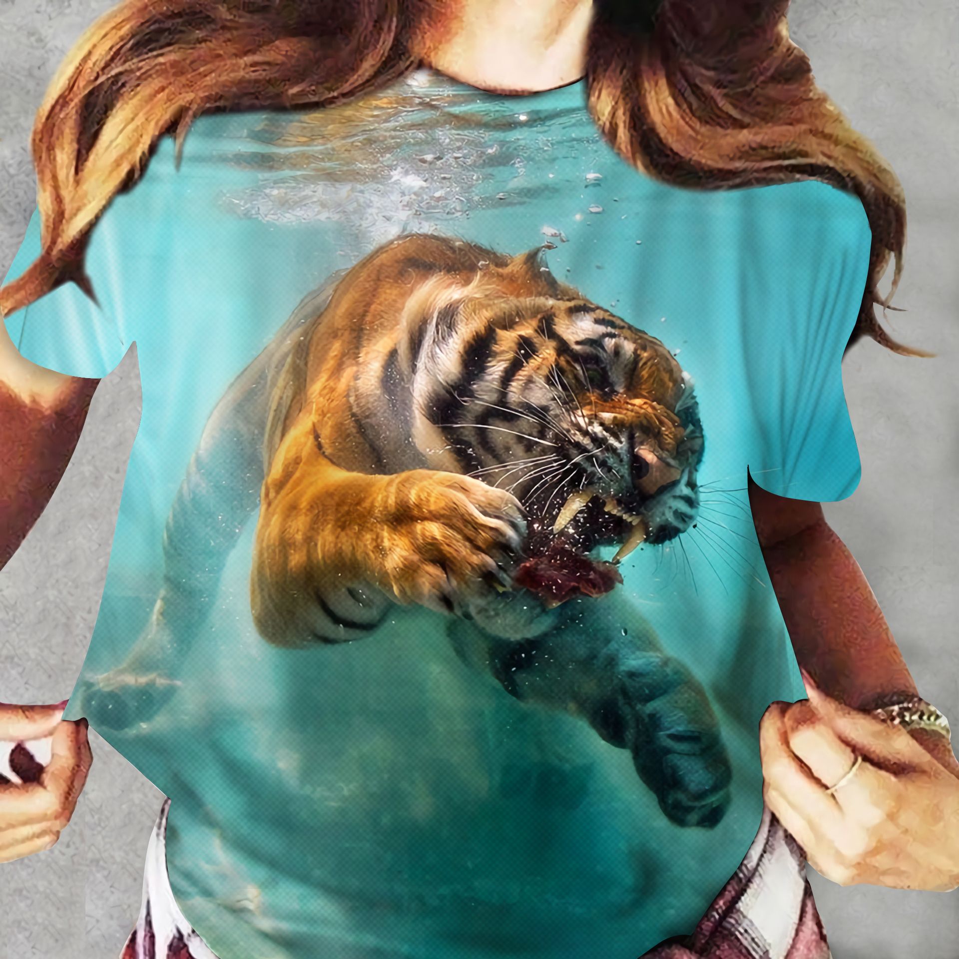 Tiger Ver03 Dadj190721Ltl Unisex 3D T-Shirt All Over Print