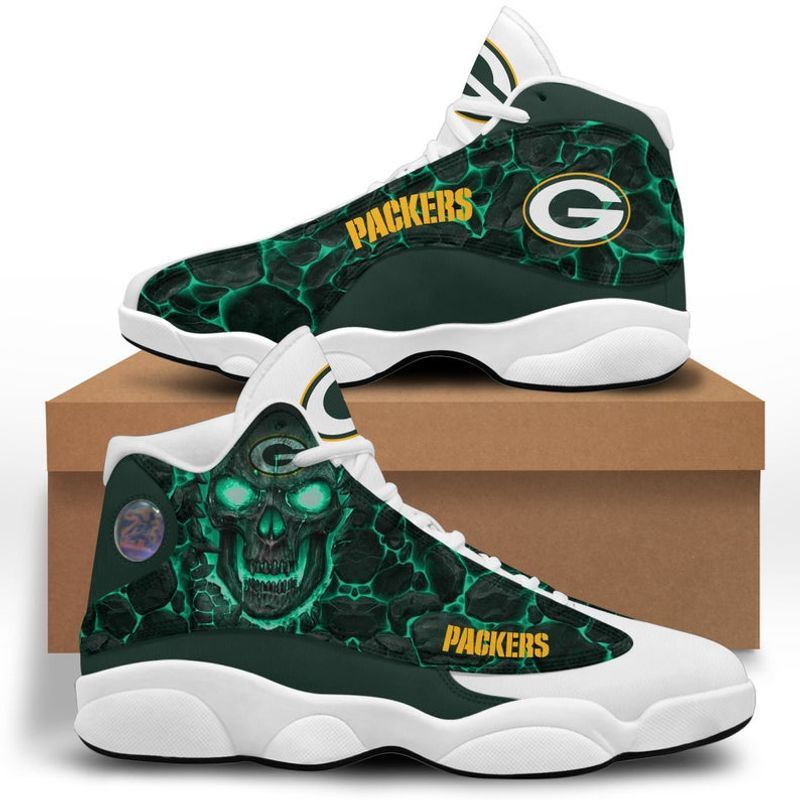 Green Bay Packers Ver14 Football Air Jordan 13 Jd13 Shoes H91 Air Jordan 13 Sneaker Jd13 Sneakers Personalized Shoes Design