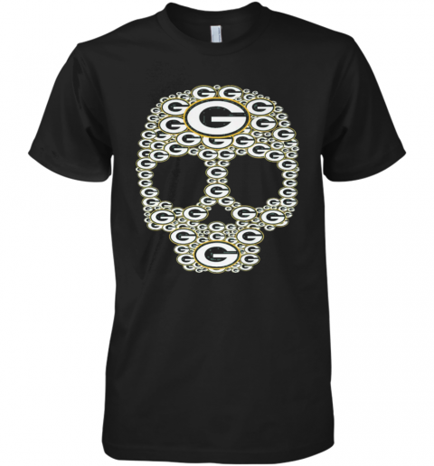 Skull Green Bay Packers Logo Premium Men’S T-Shirt