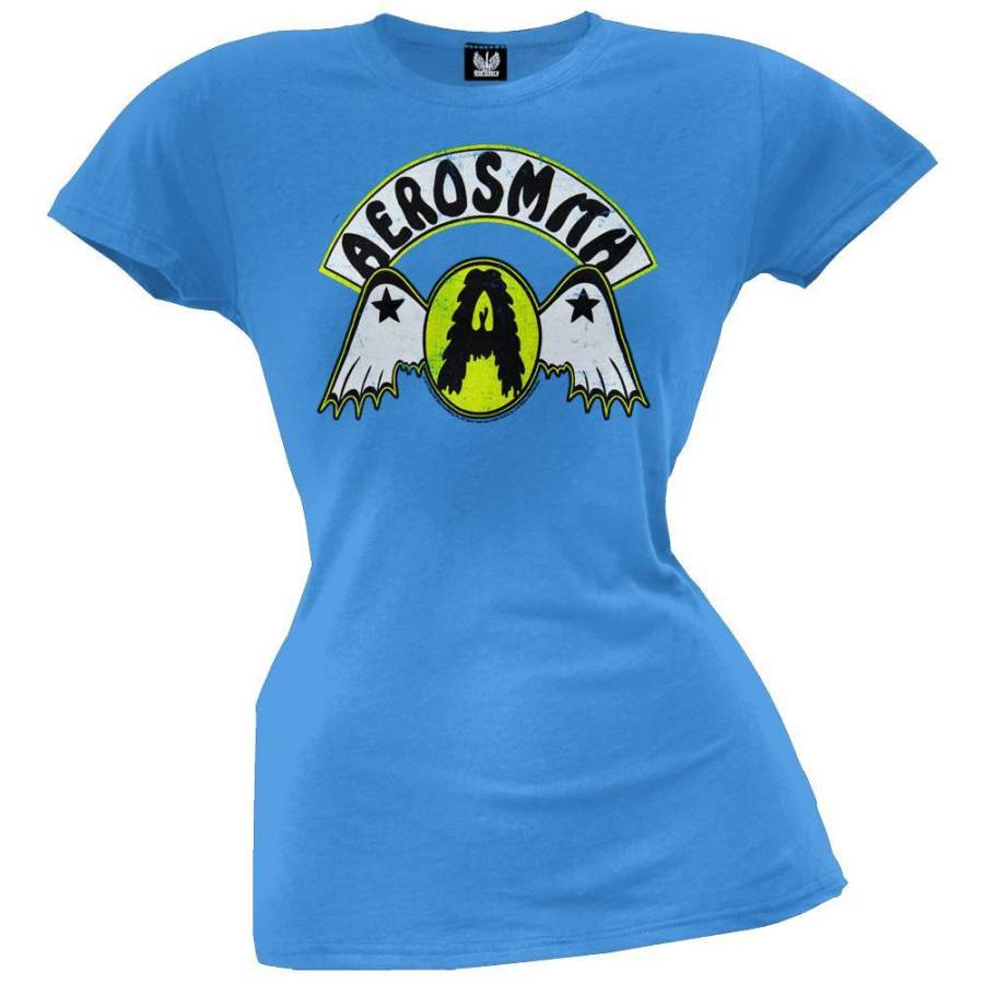 Aerosmith – Circle A With Wings Juniors T-Shirt