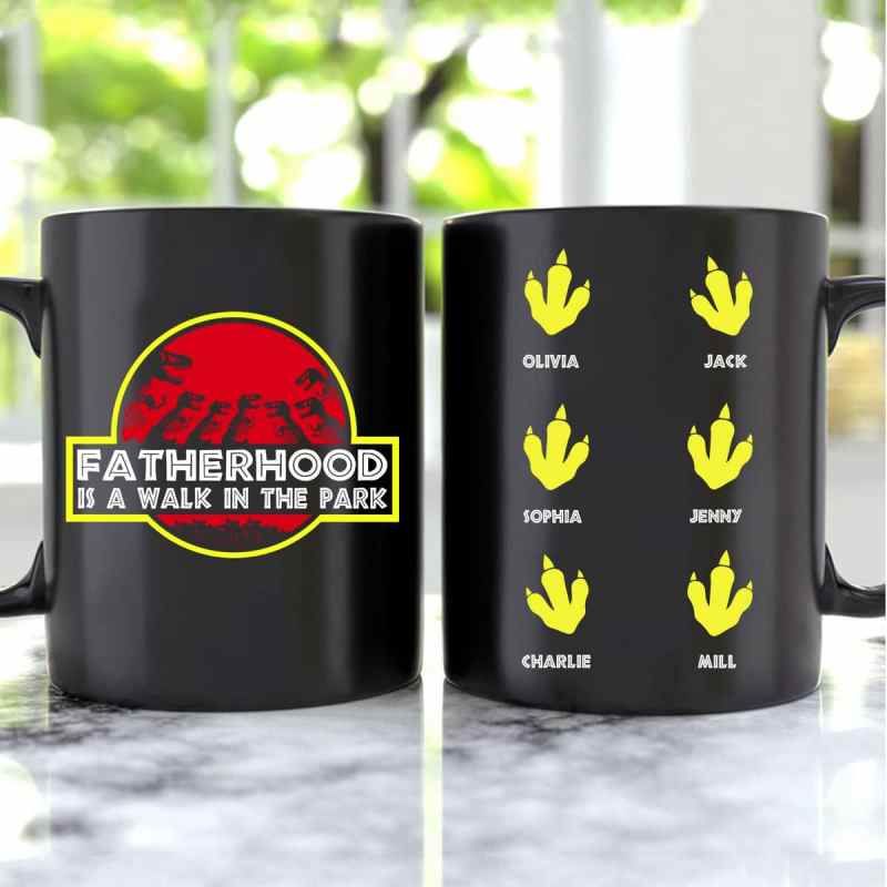 Fatherhood Is A Walk In The Park Personalized Mug