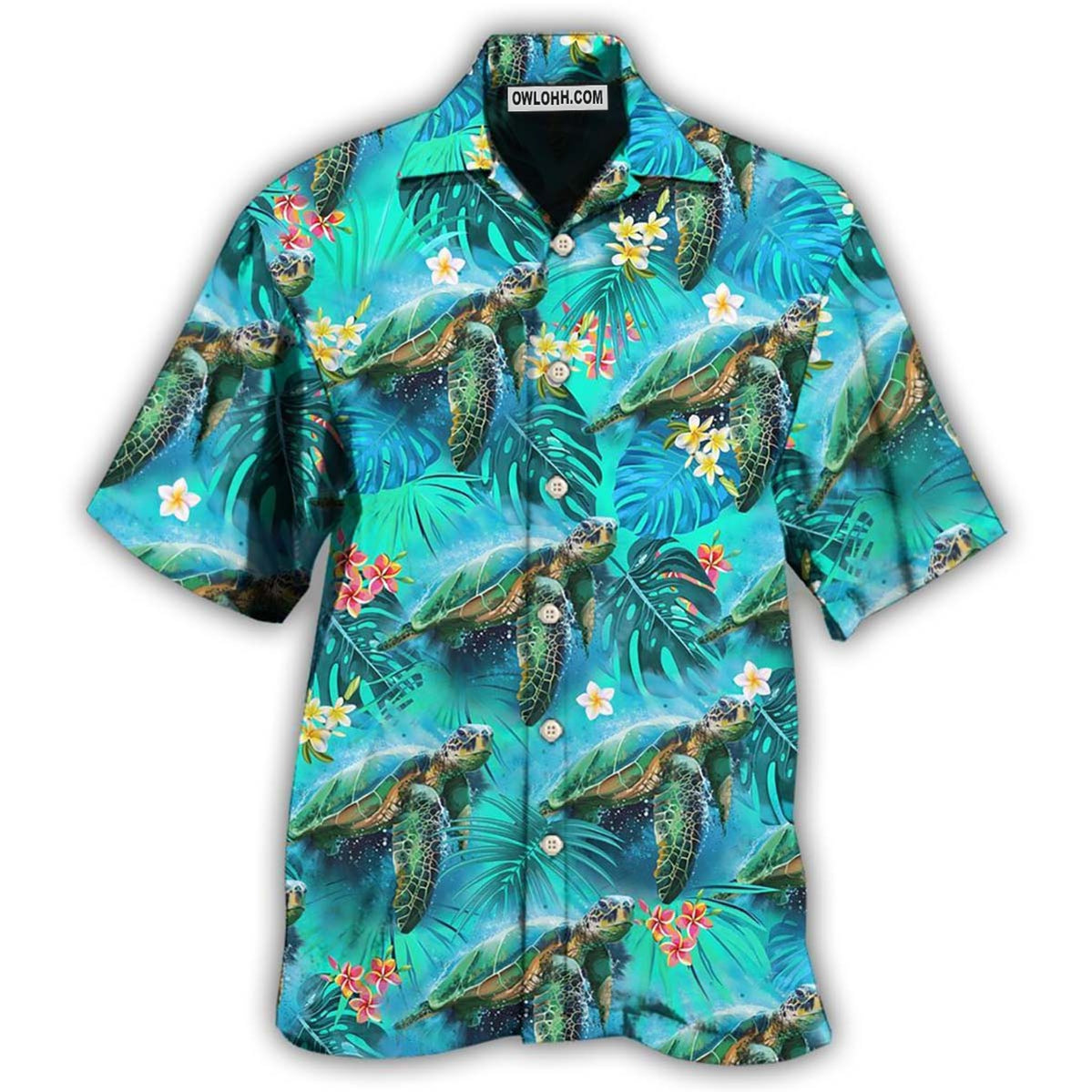 Turtle Love Beautiful Life – Hawaiian Shirt  – Owl Ohh