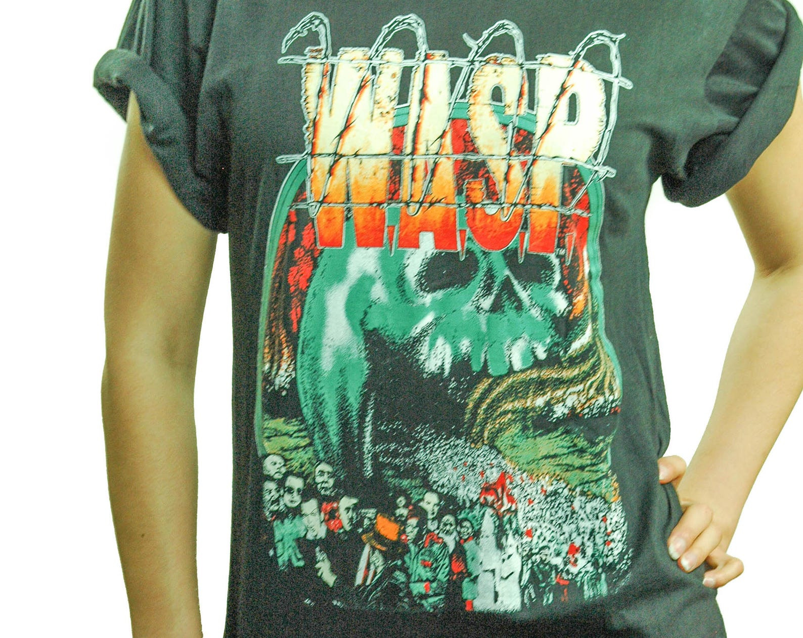 Vintage Wasp Shirt 1989 European Tour 1980S Band Tee Heavy Metal Punk Tee Metal Tee Concert Tee Slayer Black Sabbath Iron Maiden Metallica M