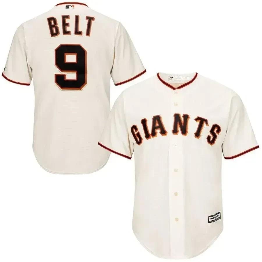 Brandon Belt San Francisco Giants Cool Base Player Jersey – Tan