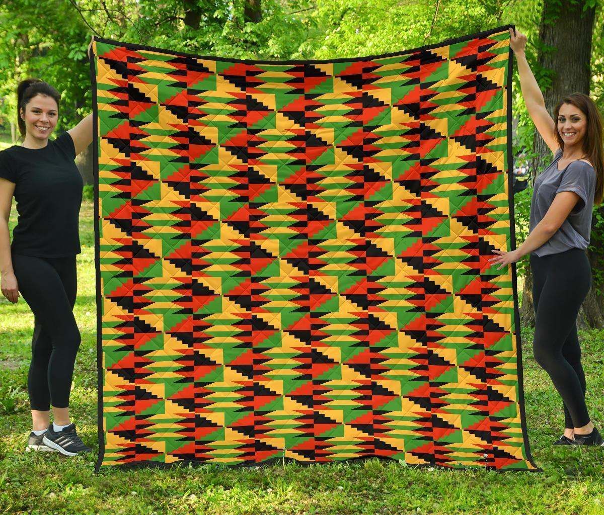 Kente African Cl12100387Mdq Quilt Blanket