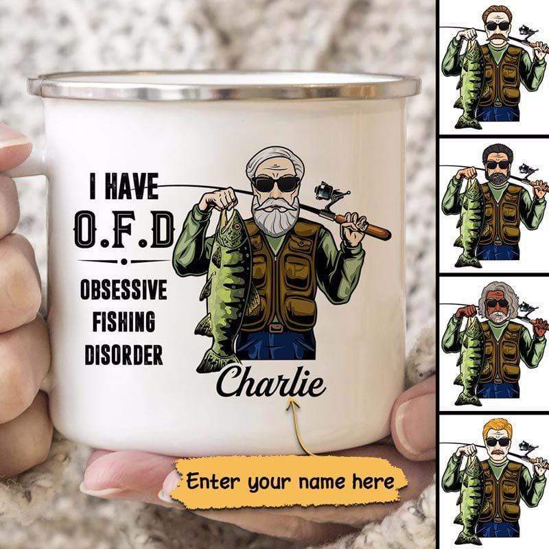 Obsessive Fishing Disorder Personalized Campfire Mug