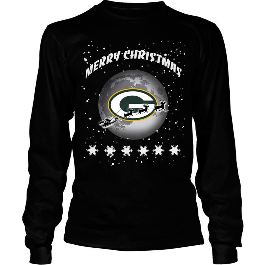 Merry Christmas T Shirt, Green Bay Packers T Shirt – Long Sleeve Tees