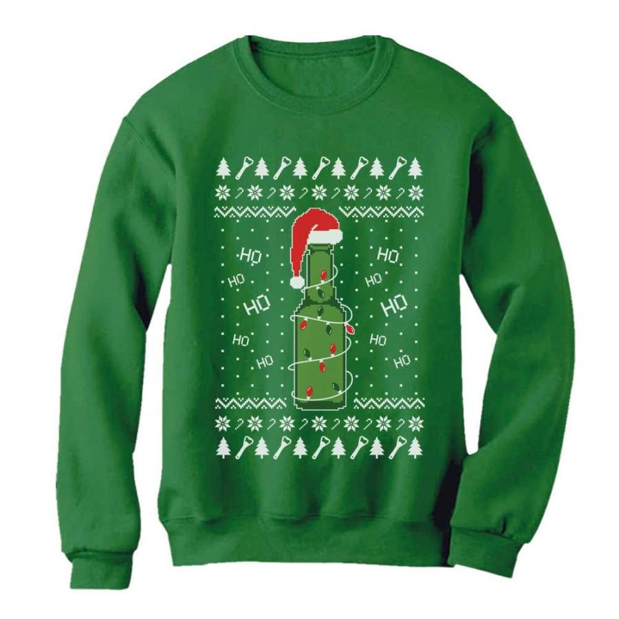 Ugly Christmas Sweater Beer Pong Holiday Party Women Sweatshirt