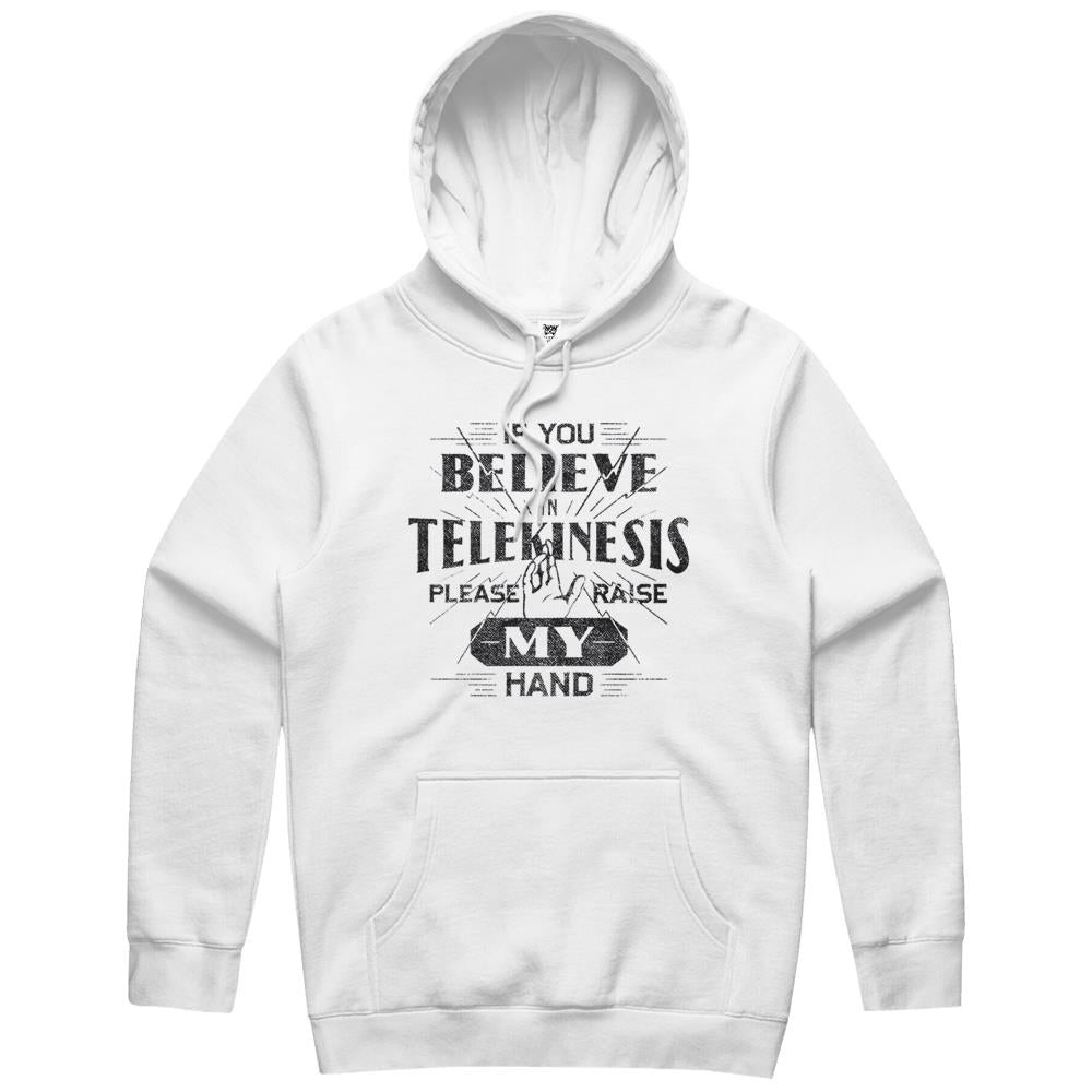 If You Believe In Telekinesis Please Raise My Hand Hoodie