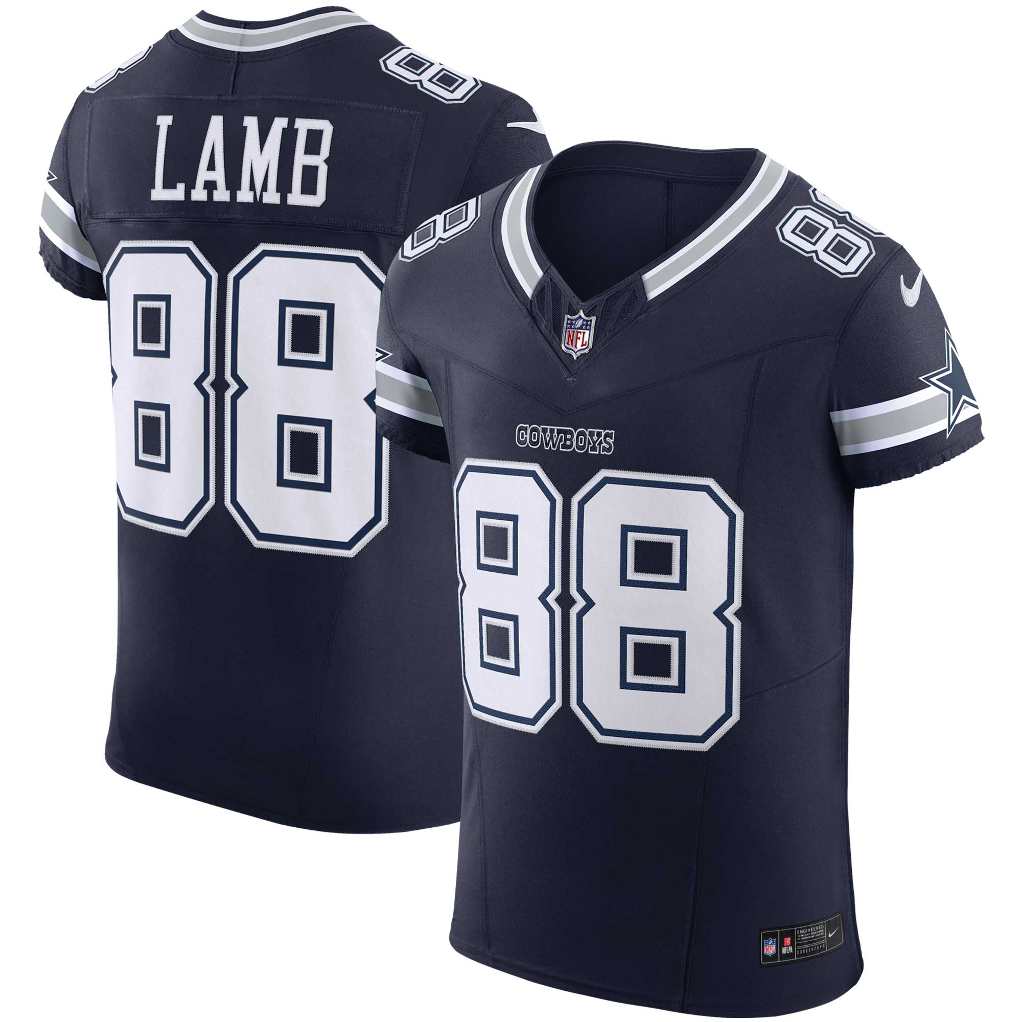 Men’s Dallas Cowboys CeeDee Lamb Navy Vapor F.U.S.E. Elite Jersey