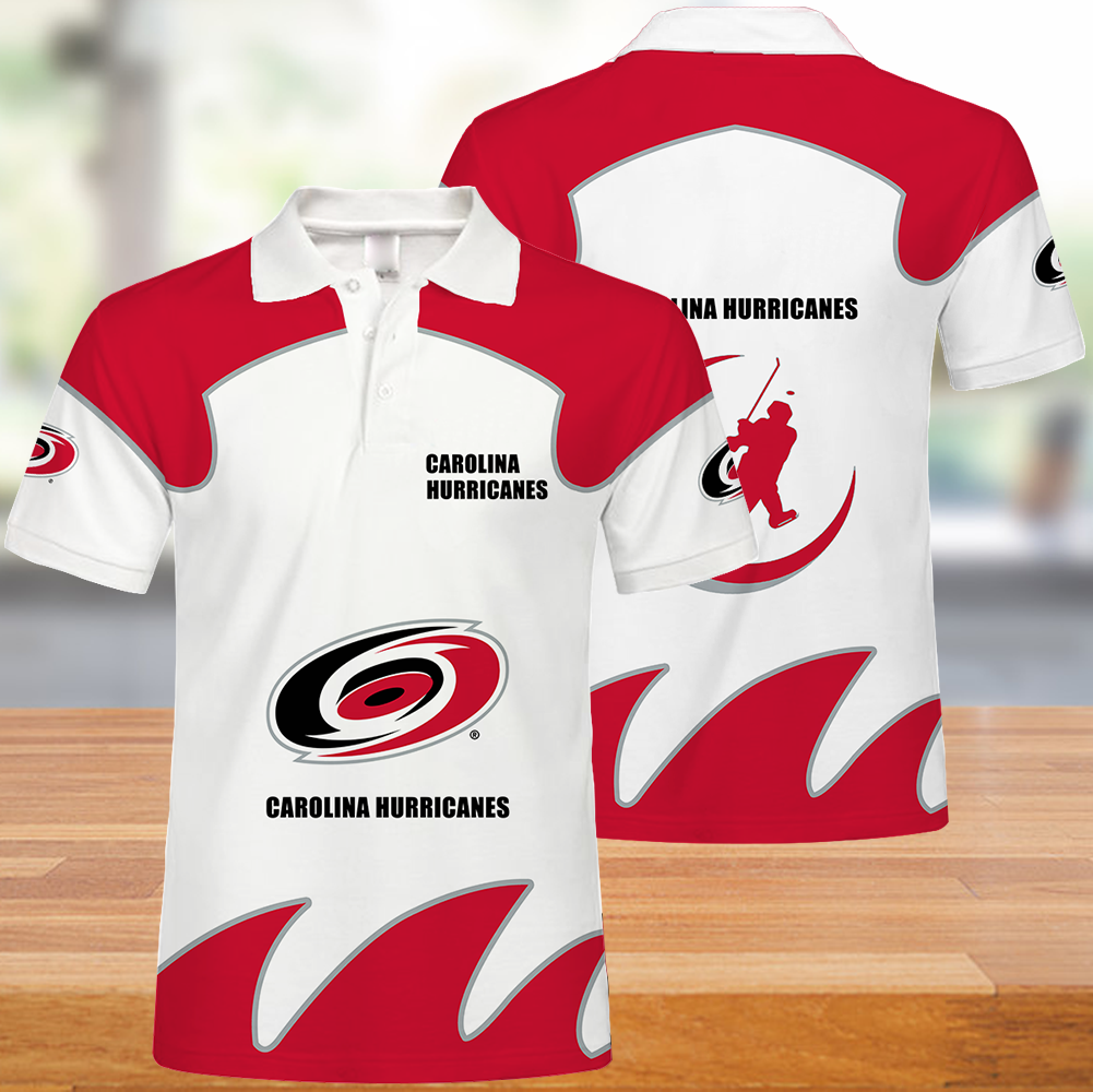 Carolina Hurricanes Button Up Polo Shirt