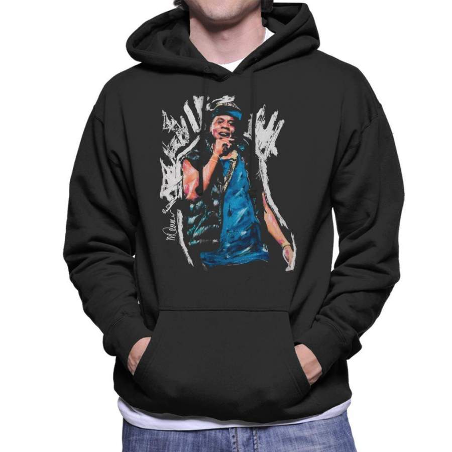 Sidney Maurer Original Portrait Of Jay Z Gilet Men’s Hooded Sweatshirt