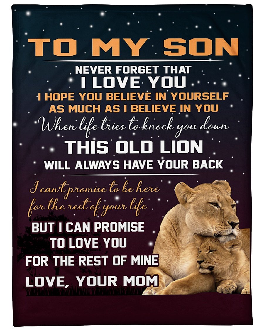 To My Son Never Forgot That I Love You Blanket Gift For Son Gift For Birthday Family Home Decor Bedding Couch Sofa Soft and Comfy Cozy