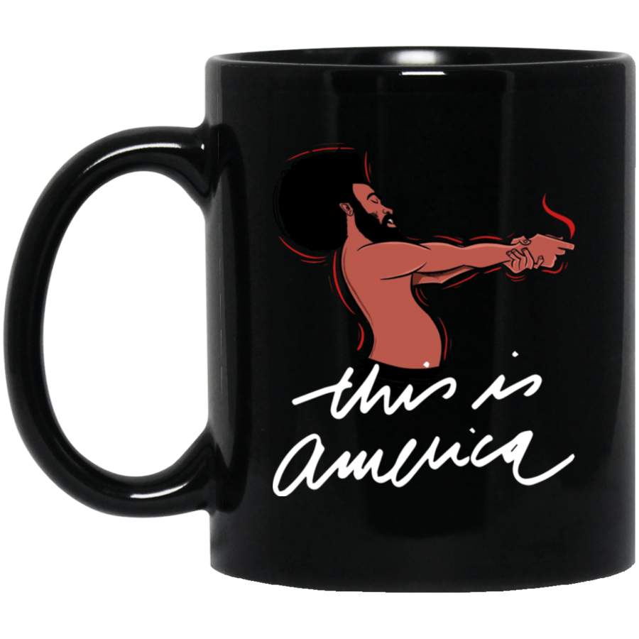 This Is America Afro Coffee Cup Pro Black African American Pride Mug