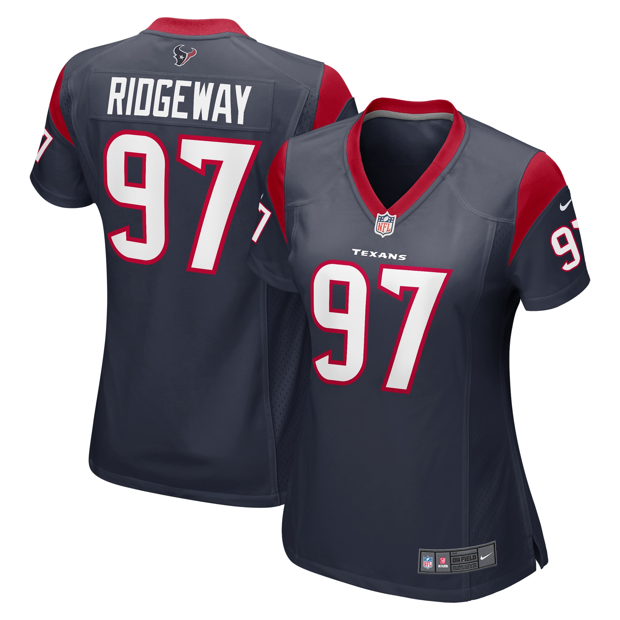 Hassan Ridgeway Houston Texans Women's Game Player Jersey – Navy