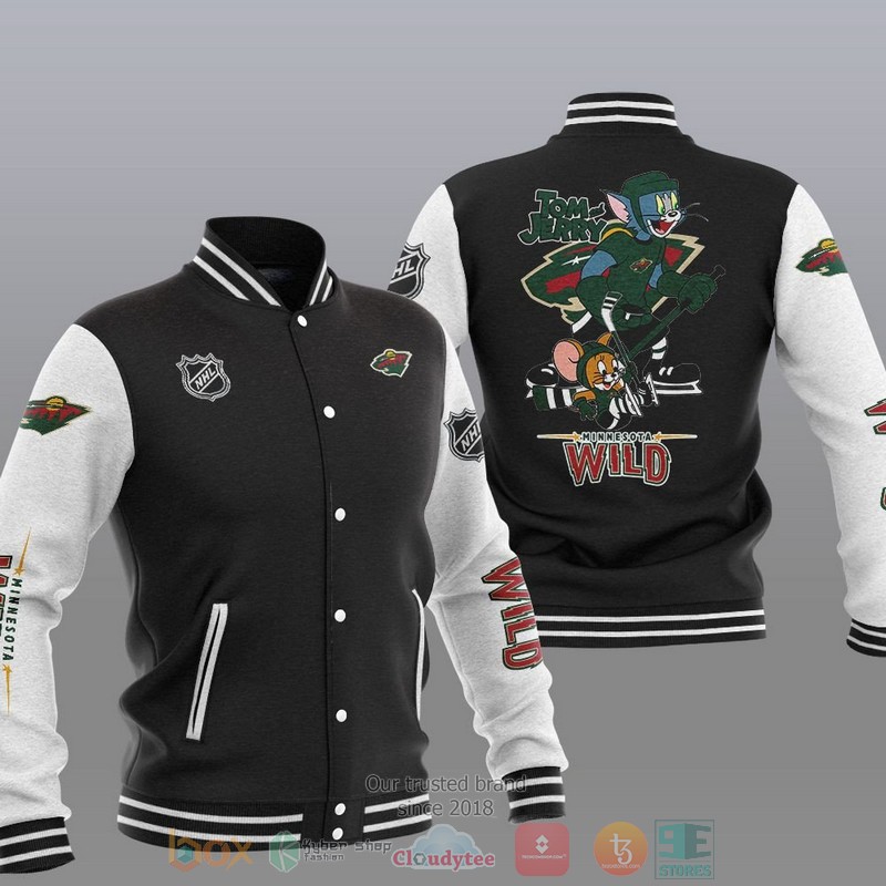 Minnesota Wild Tom And Jerry Baseball Jacket