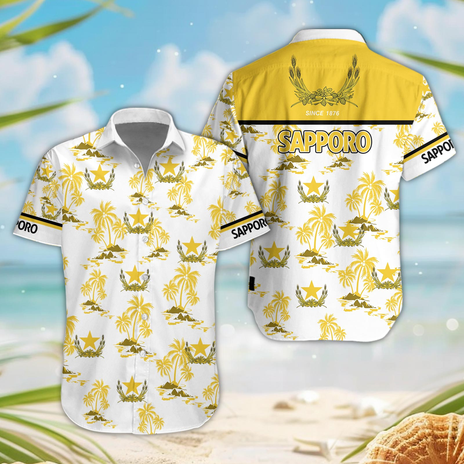 Sapporo Brewery Hawaiian Shirt