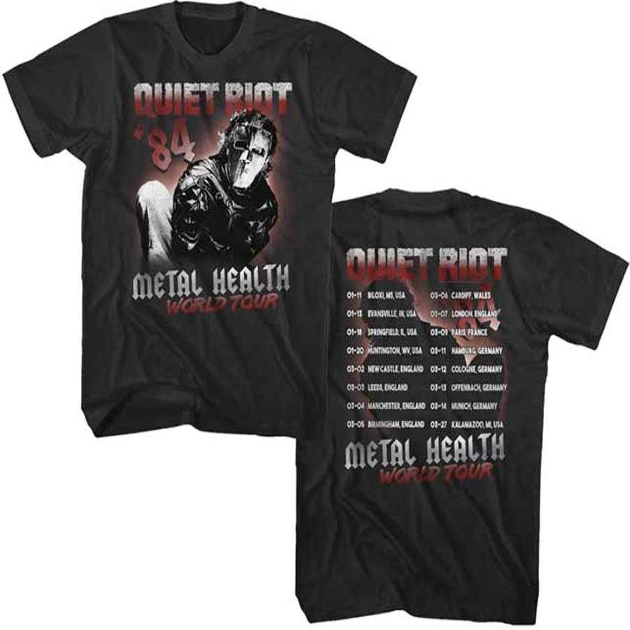 Quiet Riot – 1984 World Tour – Black T-Shirt