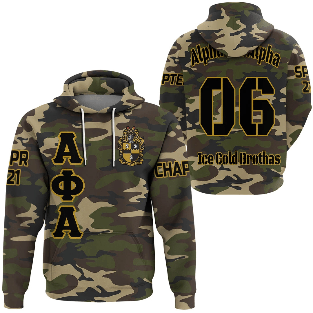 (Custom) Africa Zone Hoodie – Alpha Phi Alpha Camouflage Hoodie A31