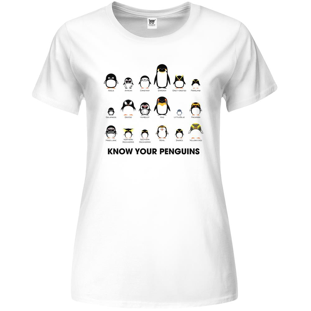 Know Your Penguins Premium Womens T Shirts