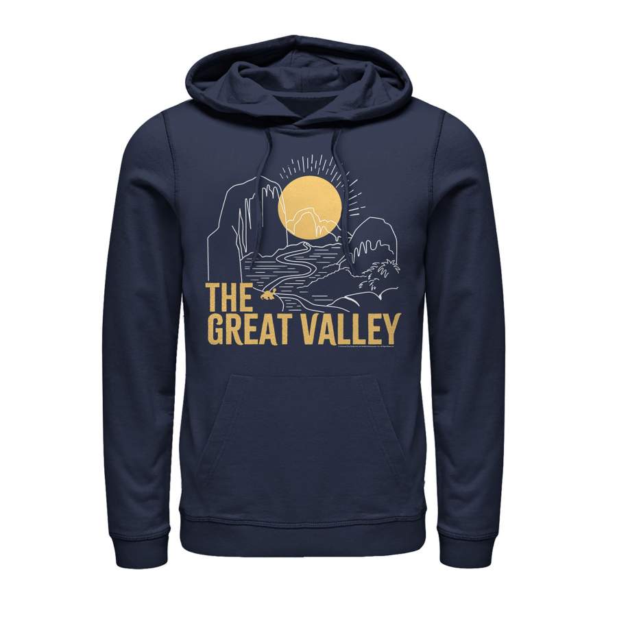 The Land Before Time Men’s Great Valley Outline  Lightweight Hoodie