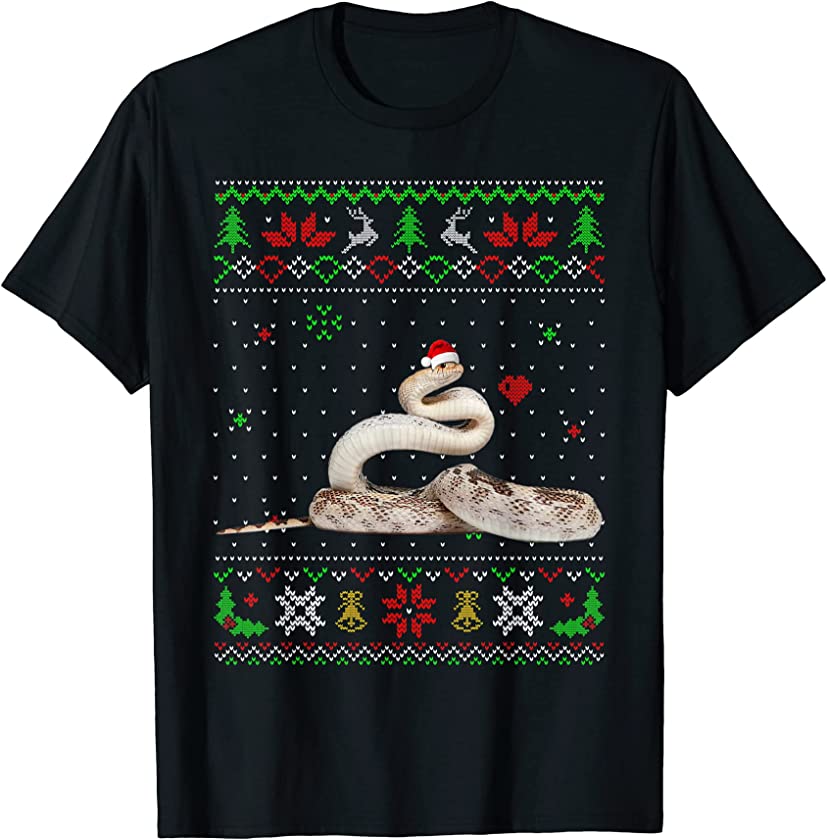 Ugly Christmas Pajama Sweater Snake Animals Lover T-Shirt