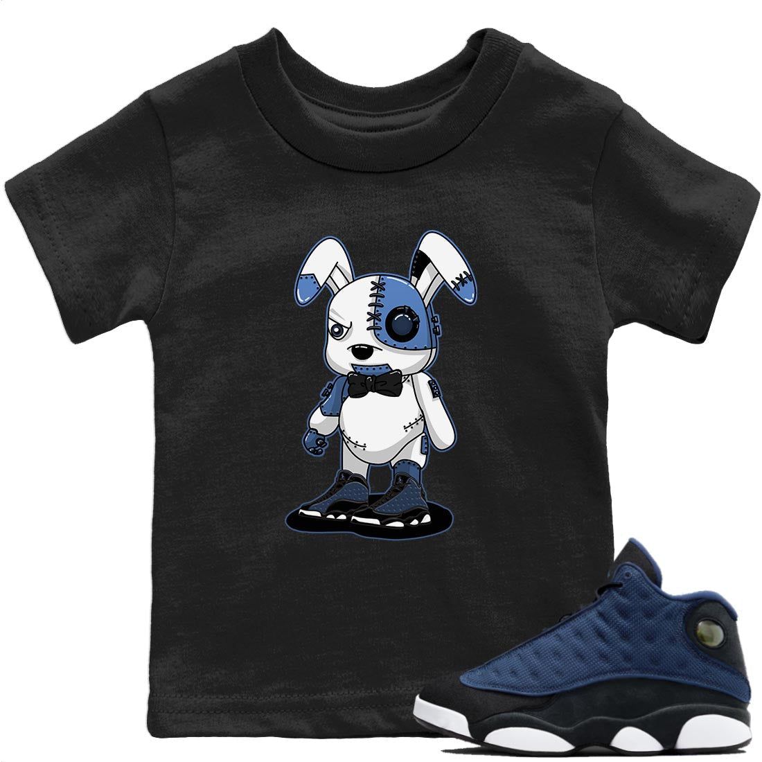 Cyborg Bunny T-Shirt – Air Jordan 13 Brave Blue Baby & Youth