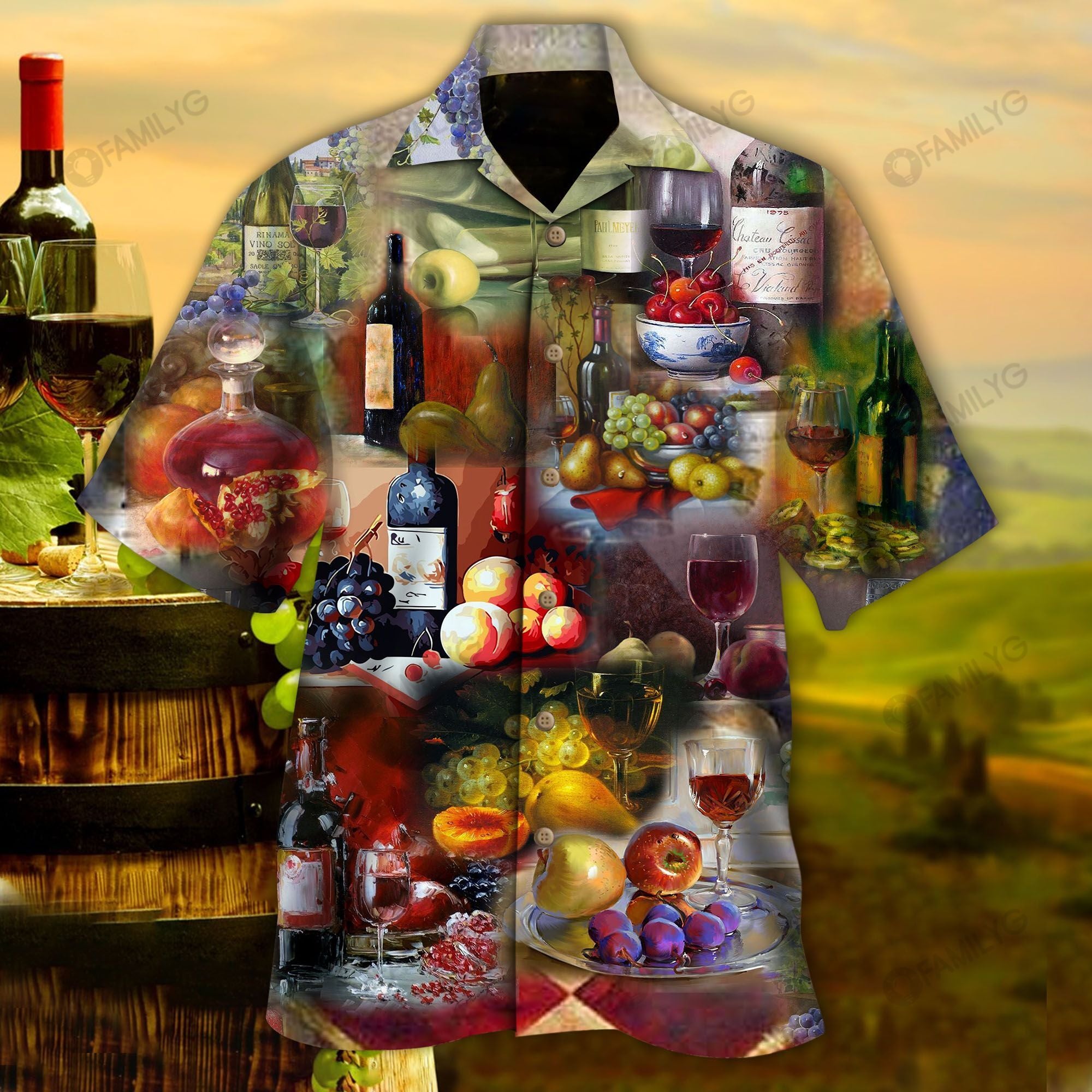 Wine Shirt – A Meal Without Wine Spirit Is Called Breakfast Hawaiian Shirt Summer Hawaiian For Men, Women, Couple