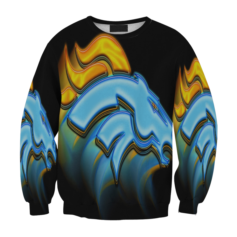 Denver Broncos Emblem V17 Gift For Fan 3D Full Printing Sweatshirt.