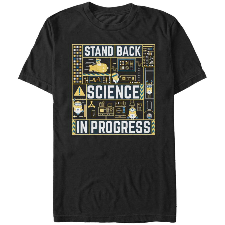 Despicable Me 3 Men’s Minions Science in Progress  T Shirt