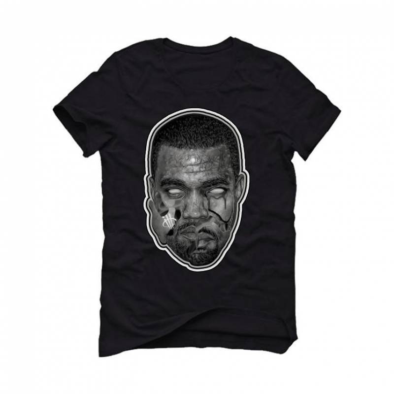 YEEZY 350 V2 Yeshaya Reflective Black T-Shirt (BROKEN)
