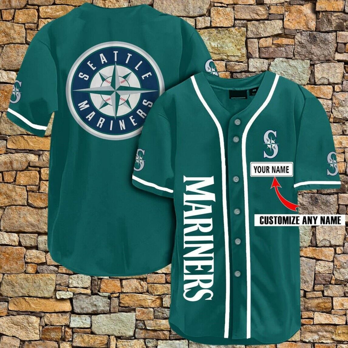 [Custom Name] Seattle Mariners All Over Print Baseball Jersey For Fans