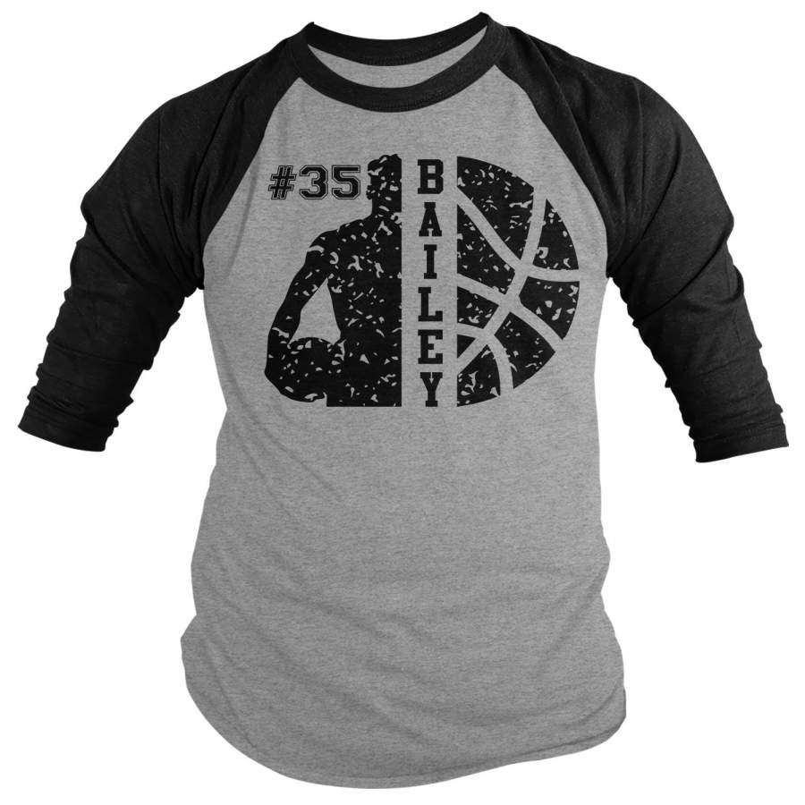 Men’s Personalized Basketball T Shirt Custom Basketball Shirts Basketball Mom T Shirt Personalized Shirts